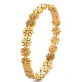 Daisy Bloom Crystal Bracelet – 18k Gold Plated