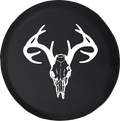 Deer Skull Antlers Hunting Archery Bone Collector Offroad Jeep RV Camper Spare Tire Cover S259