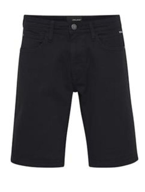 Denim Twister Fit Stretch Shorts - Black