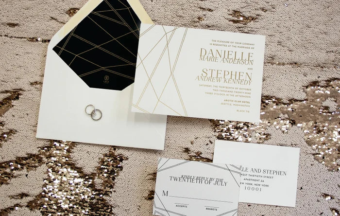 Diamond Faceted Invitation Envelope