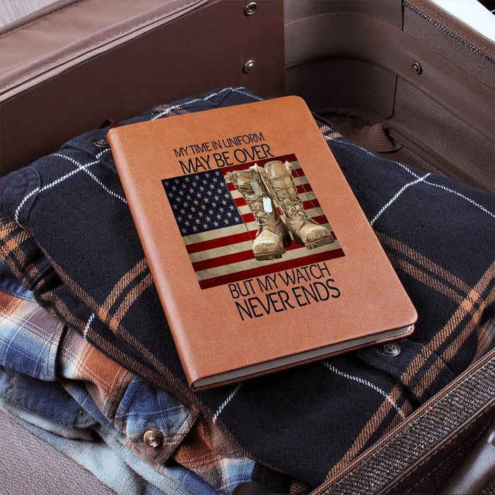 Dog Tag Boots-Graphic Leather Journal