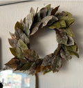Faux Floral 24” Magnolia Wreath