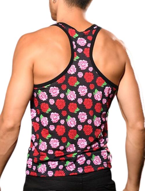 Floral Mesh Tank