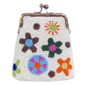 Flower White Coin Purse - Wilson Lee