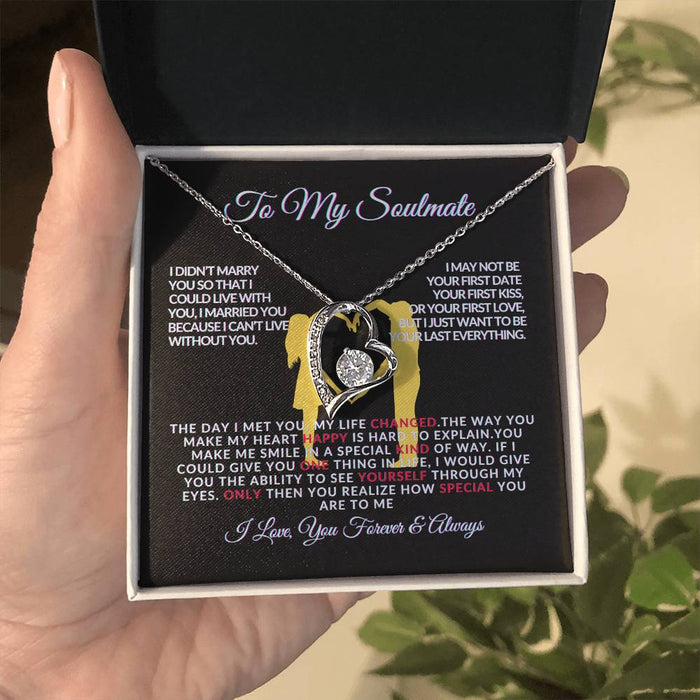 Forever Love Necklace for Soulmate - The Day I Met You - Romantic Gift