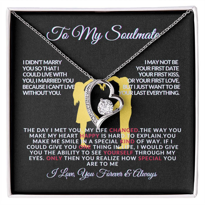 Forever Love Necklace for Soulmate - The Day I Met You - Romantic Gift