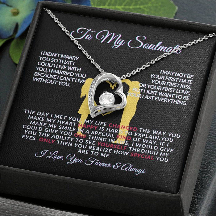 Forever Love Necklace for Soulmate - The Day I Met You - Romantic Gift
