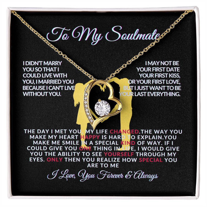 Forever Love Necklace for Soulmate - The Day I Met You - Romantic Gift