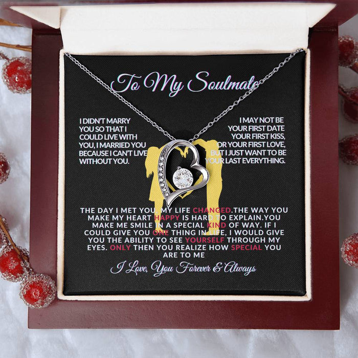 Forever Love Necklace for Soulmate - The Day I Met You - Romantic Gift