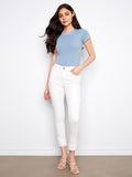 These jeans feature a skinny fit, offering a sleek and modern silhouette perfect for any occasion. By Charlie B.
