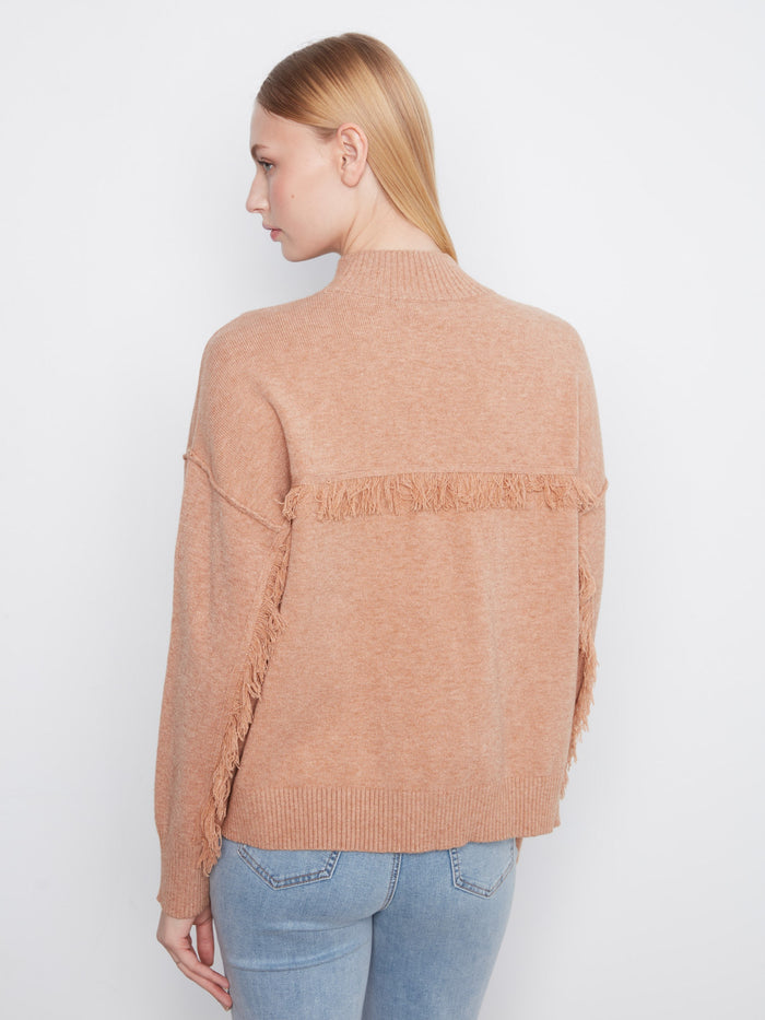 Elegant long-sleeve design in this soft sweater provides warmth without compromising on fashion-forward appeal by Charlie B.