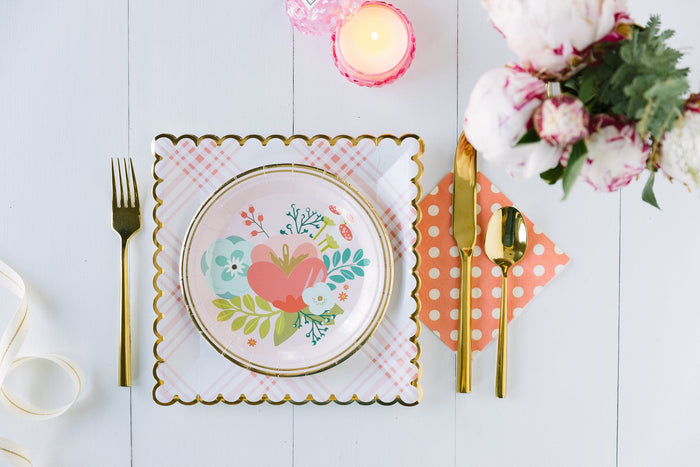 Garden Floral Plates