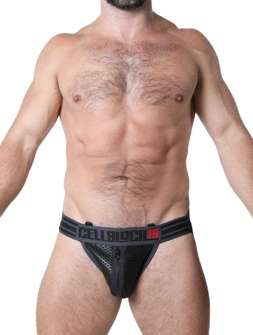 Gauntlet Zipper Jock - Black