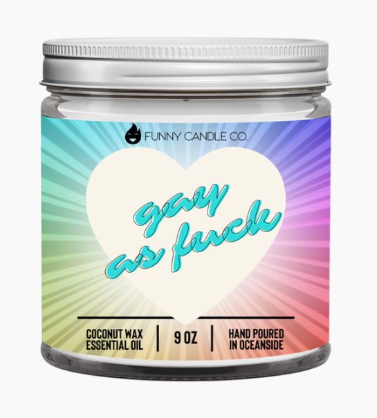 Gay As F*ck Candle