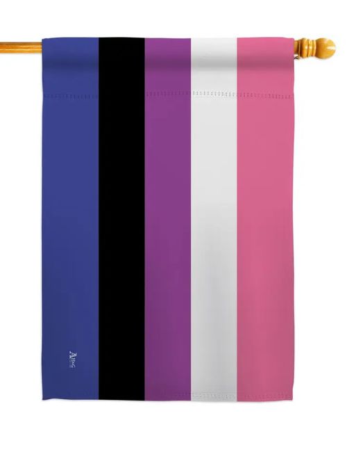 Genderfluidity Pride Decor Flag