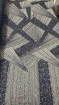 Geometric Beading Lace