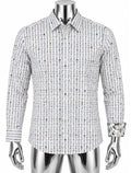 Geometric Chains Print - White