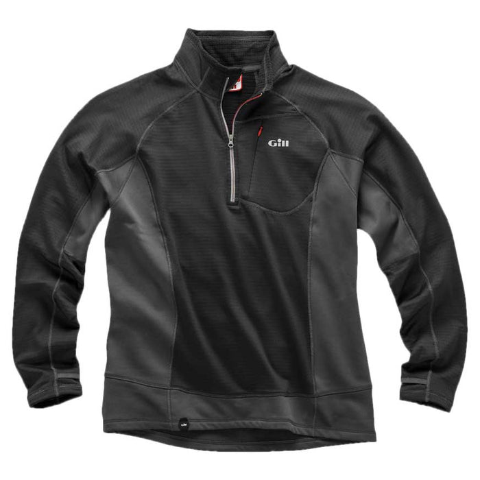 Gill Thermogrid Zip Neck, Item #1344 Medium, Color: Ash