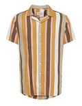 Gold 60s Stripe Short Sleeve