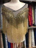 Gold Fringe Panel