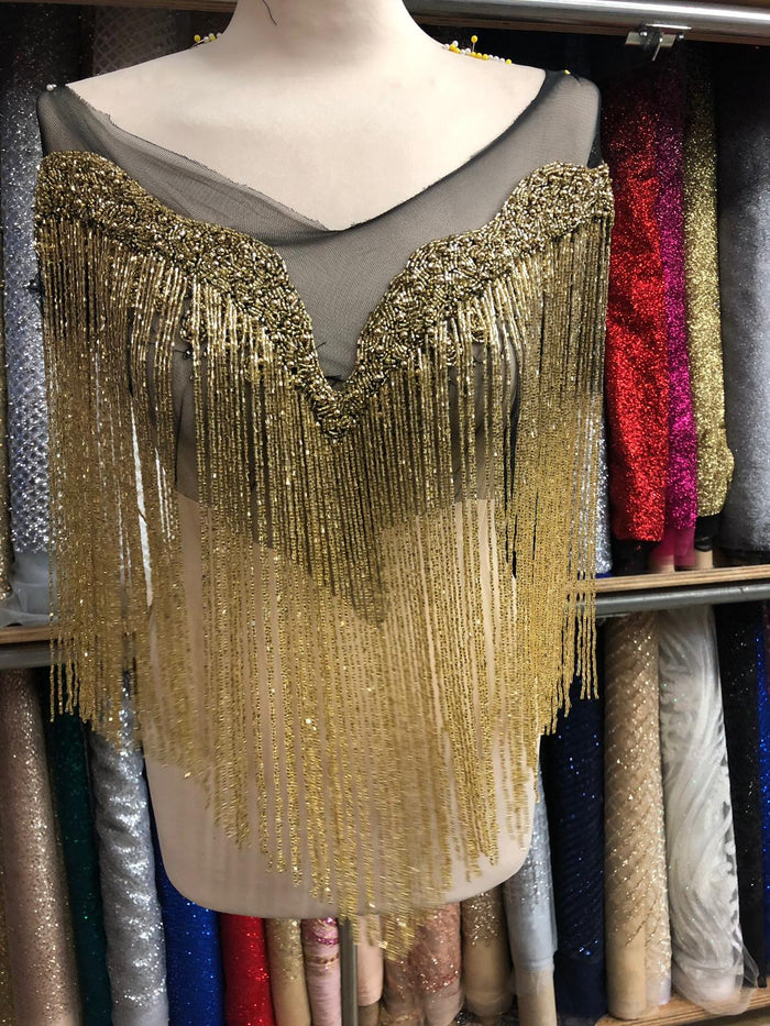 Gold Fringe Panel