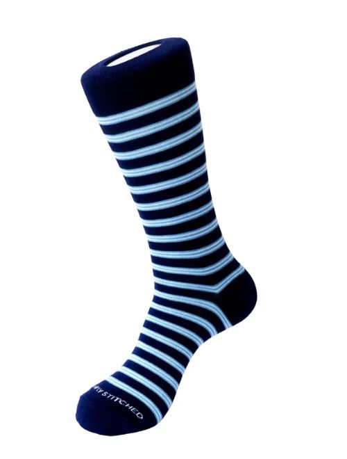 Golf Stripe Crew Sock