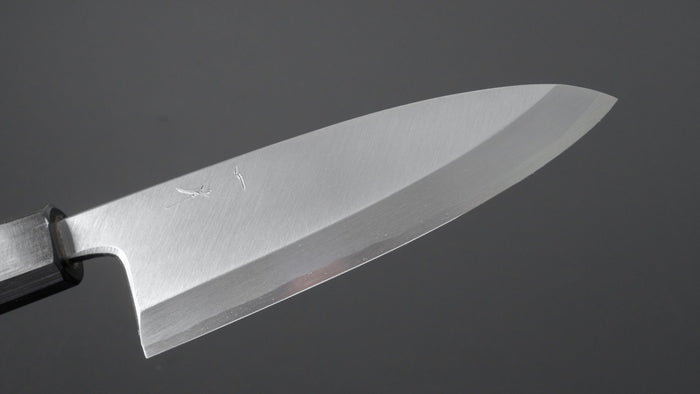 Hitohira Kikuchiyo Manzo White #3 Deba 150mm Walnut Handle (Saya) - HITOHIRA