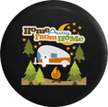 Home Away From Home RV Trailer Campfire Camping