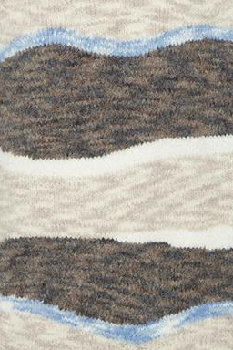"Home Knitted" Striped Sweater