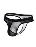 Ice Silk Edging Thong - Black