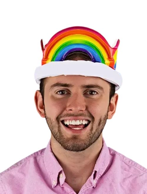 Inflatable Rainbow Crown