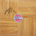 Ish Smith Detroit Pistons Signed Autographed Basketball Floorboard