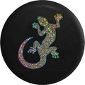 Island Gecko Lizard Bright Paisley Psycodelic
