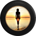 Jeep Liberty Spare Tire Cover With A Sexy Lady at The Beach (Liberty 02-12) - TireCoverPro
