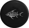Jeep Liberty Tire Cover With Distressed Tribal Bone Fish Print (Liberty 02-12)