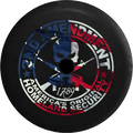 Jeep Wrangler JL Backup Camera Day 2nd Amendment Homeland Security Skull Rifles Dark Smoke RV Camper Spare Tire Cover-35 inch