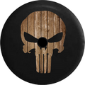 Jeep Wrangler JL Backup Camera Day American Patriot Punisher Skull Dark Mini Skulls RV Camper Spare Tire Cover-35 inch
