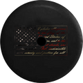 Jeep Wrangler JL Backup Camera Day American Pledge of Allegiance Waving Flag RV Camper Spare Tire Cover-35 inch
