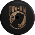 Jeep Wrangler JL Backup Camera Day Dark Mini Skulls POW MIA Veteran Military RV Camper Spare Tire Cover-35 inch
