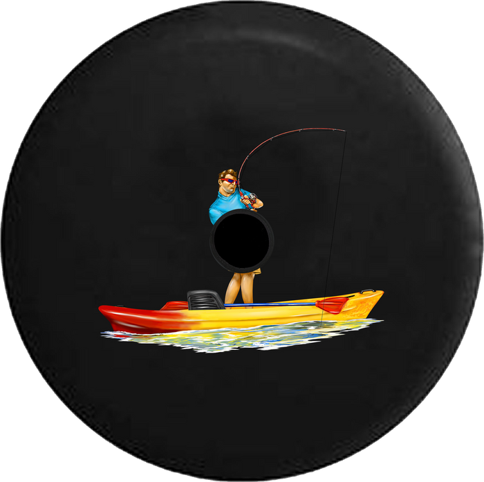 Jeep Wrangler JL Backup Camera Day Fishing Boat Casting Reeling RV Camper Spare Tire Cover-35 inch