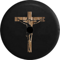 Jeep Wrangler JL Backup Camera Day Jesus on Cross Holy Spirit Smoke RV Camper Spare Tire Cover-35 inch