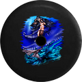 Jeep Wrangler JL Backup Camera Day Mermaid Princess in the Ocean Atlantis RV Camper Spare Tire Cover-35 inch