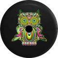 Jeep Wrangler JL Backup Camera Day Island Gecko Lizard Bright Paisley Psycodelic RV Camper Spare Tire Cover-35 inch