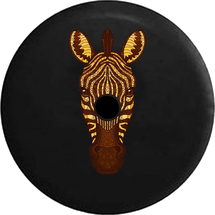 Jeep Wrangler JL Backup Camera Day Tribal African Elephant RV Camper Spare Tire Cover-35 inch