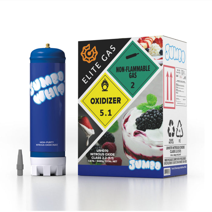 Jumbo Whip™ 1100g Large-Capacity Cream Charger Canister (Flavorless)