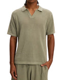 Knitted Beach Polo - Green