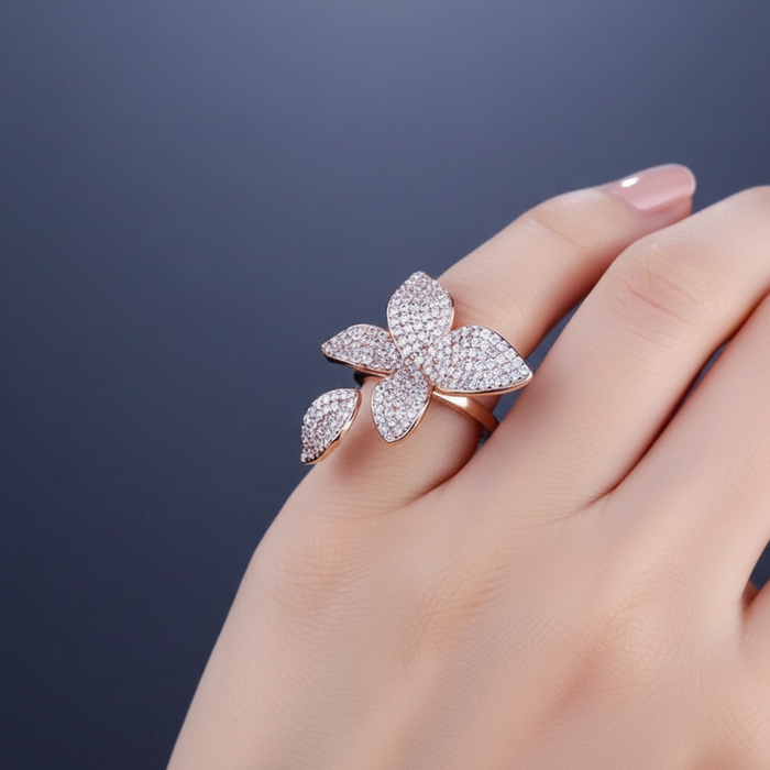 Lamaz Flower Ring | Adjustable Petal Ring