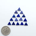 Shop natural Lapis Lazuli cabochons with rich blue tones and golden pyrite, perfect for silversmiths and jewelry makers designing custom pieces.