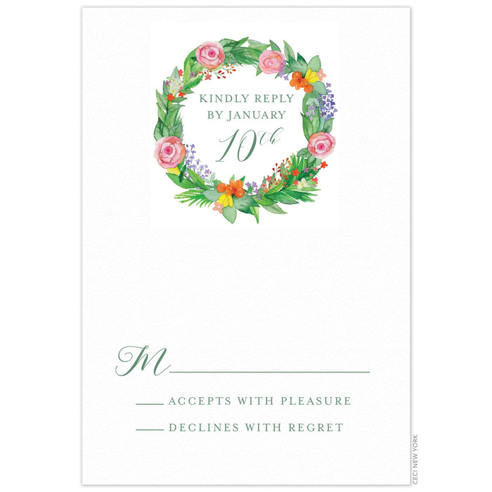 Layla Garden Reply Card