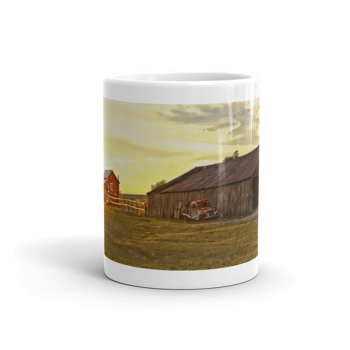 Leuenberger Barn at Sunset Mug